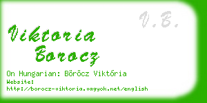 viktoria borocz business card